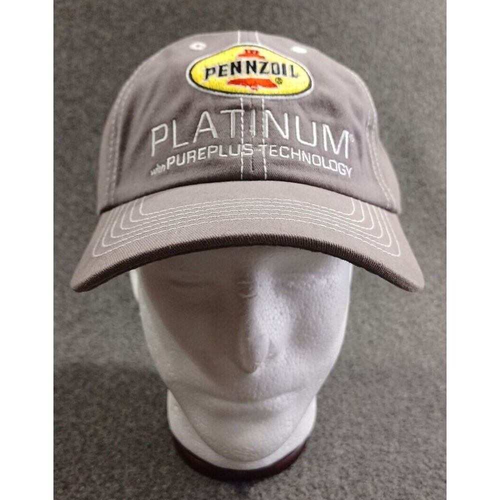 Pennzoil Platinum PurePlus Technology Adjustable Gray Cap Brand New Embroidered